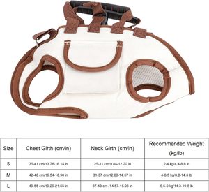 Sac de transport pour petit chiot, pour voyages, randonnées, extérieur, 3 en 1, respirant, porte-bébé mains libres pour animaux de compagnie, sac à dos de transport pour chien générique avec laisse - Product Image 3