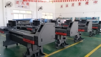Impresora híbrida de inyección de tinta 3d, máquina de impresión de gran formato, multifuncional, 6 pies, 1,8 m, 1,9 m, Led Uv, L1800