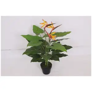 JIAWEIFake plantas colgantes interior hogar arreglos con jarrón gran oferta precio bajo flores artificiales Centro De Mesa ramo