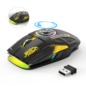 Ratón Inalámbrico para Juegos de 2.4G con Retroiluminación RGB de 7 Colores, Certificado CE/ROHS, Sensor PAW3212, 4800 DPI, Batería Recargable para PC y Portátil, USB - Product Image 1