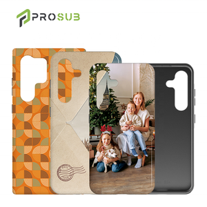 Coque de téléphone Posub 3D Sublimation Blank 2-en-1 en TPU et PC, écologique, antichoc, impression DIY, pour Samsung S24 Ultra - Product Image 1
