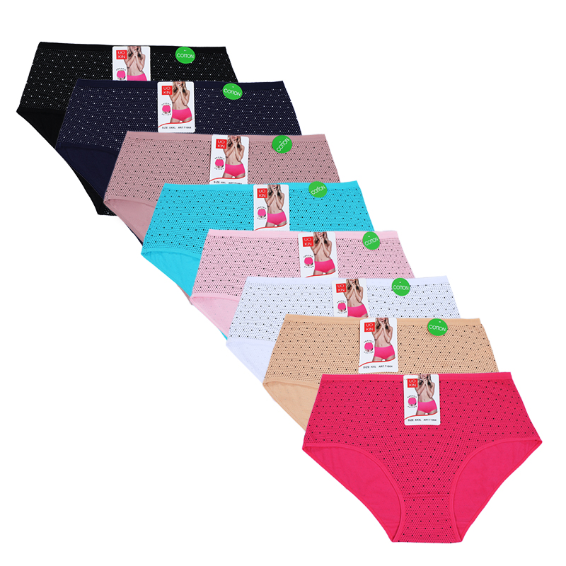 Uokin низкая цена в горошек классические женские трусы 8 видов цветов Нижнее белье