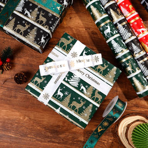 Hot Factory Selling Luxury <b>Christmas</b> Holiday Gift Wrap 43*300cm <b>Roll</b> <b>Paper</b> for Packaging Gift <b>Wrapping</b> <b>Paper</b> - Product Image 5