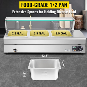 Calentador de Alimentos Comercial 110V, Exhibidor Caliente a Baño María, Baño María Eléctrico para Chocolate para Snack <span class=keywords><strong>Bar</strong></span> - Product Image 2
