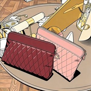 โรงงานขายกระเป๋าเครื่องสำอางแฟชั่นสำหรับผู้หญิง ทำจากวัสดุ PU ทันสมัย ขายส่งจำนวนมาก พกพาสะดวก - Product Image 6