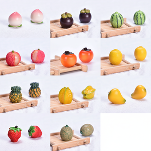 Miniatura de Fruta de Simulación, Modelo de Juguete, Micro Paisaje, Accesorios para Mesa de Arena DIY, Plátano, Uva - Product Image 1