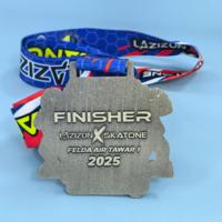 Médailles de sport de marathon en or 3D en gros, médailles personnalisées en alliage de zinc imprimées en UV, argentées, économiques, personnalisées
