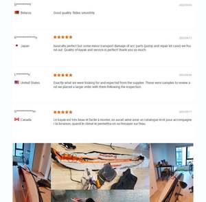 <span class=keywords><strong>Kayak</strong></span> <span class=keywords><strong>Hinchable</strong></span> de Alta Presión para <span class=keywords><strong>2</strong></span> Personas para Pesca en Océano, Mar, Río, Lago y Aguas Bravas con Remos - Product Image 6