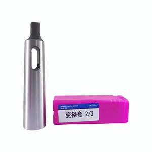 ปลอกแปลงขนาด Morse Taper แบบปลายแบน สำหรับ MT3 เป็น MT1/MT2 ทำจากเหล็กชุบแข็ง ใช้กับเครื่องกลึง เครื่องกัด เครื่องเจาะ - Product Image 1