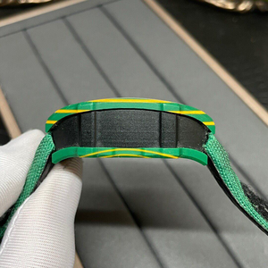 67-02 High Quality Luxury Carbon Fiber Men's Mechanical <b>Watch</b> ETA Auto Movement 3BAR Water Resistance Tonneau <b>Case</b> Nylon - Product Image 5