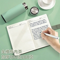 Coffret Cadeau Carnet de Notes Professionnel A5 en Similicuir avec Reliure Sans Fil – Bloc-Notes de Bureau Haute Qualité et Carnet de Comptes à Main – Idéal pour un Cadeau