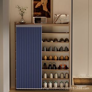 Home <b>shoe</b> <b>rack</b>, <b>wall</b>-mounted dustproof <b>shoe</b> <b>rack</b> for entryway, multi-layer storage, suitable for home and dormitory use, large - Product Image 1
