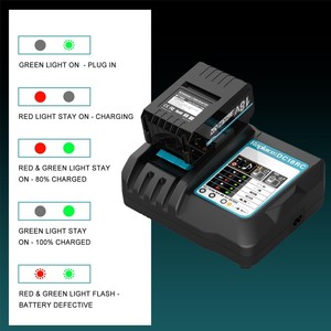 <span class=keywords><strong>Chargeur</strong></span> <span class=keywords><strong>DC18RC</strong></span> pour outils <span class=keywords><strong>Makita</strong></span>, batterie lithium 14,4V-18V BL1021 BL1041 BL1430 BL1830, perceuse sans fil, <span class=keywords><strong>chargeur</strong></span> de batterie Li-ion 18V - Product Image 3