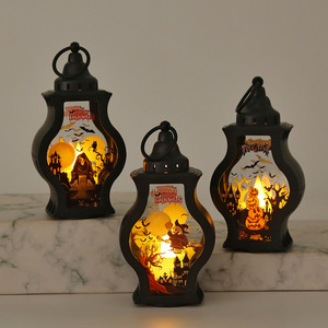 Lampes LED d'Halloween portables en forme de vase, style gothique incurvé, avec thème Grim Reaper, pour fêtes et événements - Product Image 1