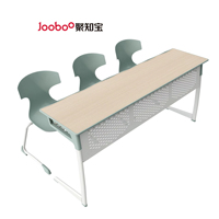 Chaise de bureau ergonomique moderne et confortable pour étudiants, trois places, éco-responsable, en MDF avec finition mélamine, pour mobilier scolaire en classe