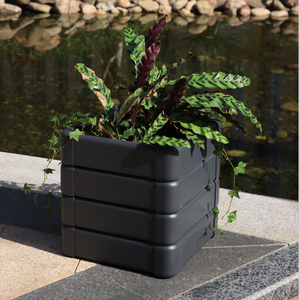 Grands pots <span class=keywords><strong>de</strong></span> fleurs longs personnalisés jardinières en métal pour l'extérieur grande taille pour café-bar restaurant centre commercial carré maison décoration extérieure - Product Image 6