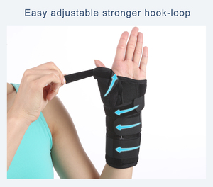 Férula extraíble médica ortopédica ajustable <span class=keywords><strong>Palma</strong></span> muñeca Ortesis con soporte para pulgar Fitness seguridad alivio del túnel carpiano - Product Image 4