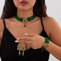 Juego de Joyería de Moda para Mujer con Certificación CE, Estilo Vintage, Aleación, Imitación de Perlas, Collar, Aretes y Pulsera