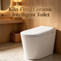 WC intelligent automatique haut de gamme, économie d'eau 4,8 L, double filtration, séchage à air chaud pour projets hôteliers