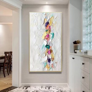 Tùy Chỉnh Đóng Khung Lớn Handmade Sống Động Dao Trừu Tượng Nặng Kết Cấu Sơn Dầu Cho Văn Phòng Nhà Khách Sạn Tường Nghệ Thuật Trang Trí Nội Thất - Product Image 2