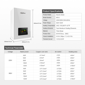21kw Calefacción central Ahorro de calor radiante eléctrico Caldera eléctrica de <span class=keywords><strong>220</strong></span> voltios 60Hz - Product Image 3