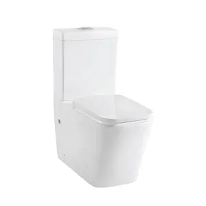 Tủ Đựng Nước Hình Chữ Nhật Không Viền Tiêu Chuẩn Châu Âu ANBI, Hai Buồng Vệ Sinh Sang Trọng WC Với Vỏ Bọc Ghế UF