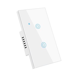 Interruptor inteligente WiFi Tuya, interruptor de pared estándar de EE. UU., Panel de vidrio de sincronización remota, impermeable, energía eléctrica, Control de voz, aplicación remota - Product Image 2