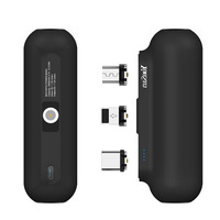 Chargeur portable magnétique mini personnalisable, batterie externe Micro USB Type C 3000mAh 3 en 1