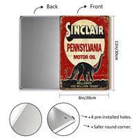 Panneaux de garage en métal vintage personnalisés, décor mural rétro pour station-service, idéal pour la décoration de la maison ou de la « Man Cave », affiches de 8x12 pouces pour atelier de voitures anciennes
