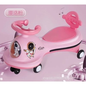 Children's Twist Car Rocking Car 4 Wheels Anti Tipping For 1-6 Years Old Kids Unisex Orange Color - Product Image 2