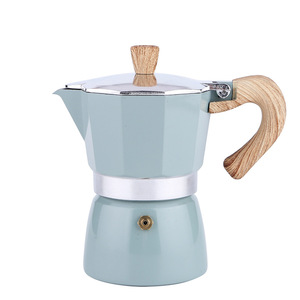 Alta calidad 3 tazas 6 tazas Espresso Machine Estilo italiano <span class=keywords><strong>Moka</strong></span> Pot Máquina de café manual portátil - Product Image 1