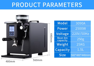 เครื่องชงกาแฟเอสเพรสโซและคาปูชิโน่เชิงพาณิชย์สุดหรูจากอิตาลี 220V 2500W เครื่องชงกาแฟเอสเพรสโซ่แบบ OEM - Product Image 4