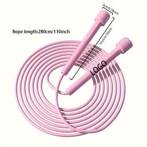 थोक अनुकूलन लोगो कूद रस्सी pvc रिट्रेटेबल समायोज्य खेल प्रशिक्षण प्रतियोगिता खिलौना रस्सी - Product Image 4