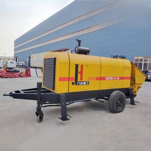 Pompe à béton mobile diesel portable JIUHE de différentes capacités, prix de la pompe à béton, pompe à béton sur remorque pour la construction - Product Image 2