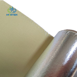 Tissu <span class=keywords><strong>en</strong></span> fibre d'aramide aluminisé ignifuge haute résistance, feuille d'aluminium, tissu d'aramide - Product Image 4