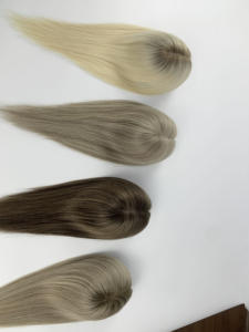 Extensiones de Cabello Humano Remy Virgen de Baja Densidad, Fáciles de Usar, Base de Seda de 3x5 Pulgadas, Cabello Europeo Natural - Product Image 5