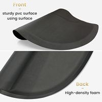 Tapis de chaise de barbier semi-circulaire imperméable en vente chaude, tapis de salon de coiffure, logo personnalisé, tapis anti-fatigue, tapis de chaise de salon confortable