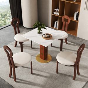 Voxhome-Juego de mesa de cafetería moderna, mesa de comedor redonda blanca, mesa de bistró de 2 a 4, mesa de desayuno y sillas - Product Image 6