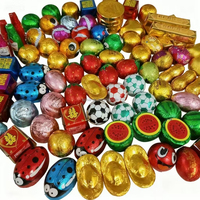Bonbons SLEZI en gros directement de l'usine OEM, en vrac, en forme de pièces d'or, de pastèque et de ballon de football, saveur chocolat et confiture, friandise chinoise solide