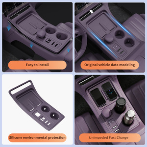 NEWKANGA ROX ADAMAS Panneau de console centrale monobloc, plateau de rangement pour accoudoir de voiture, garniture intérieure en plastique moderne, couleur d'origine - Product Image 3
