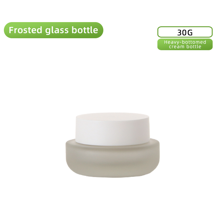 Tampon à main en bouteille givrée xwp 30g + couvercle blanc terne
