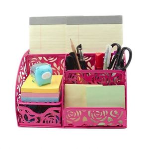 Best Quality Desktop <b>Organiser</b> <b>Drawer</b> Turquoise Pen Holder Office Metal Desk Tidy Versatile Stationery <b>Storage</b> - Product Image 4