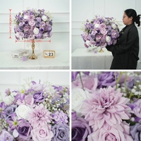DKB Factory Groothandel Kunstzijde Bloembol roze Hoge Kwaliteit Kunstbloemenarrangementen Tafeldecoraties voor Bruiloftdecoratie