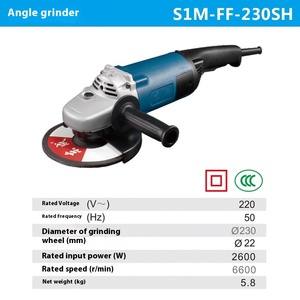 Угловая шлифмашина Dongcheng S1M-FF-230SH 2600W бесщеточная промышленная, электрический инструмент, с диском для шлифовки, курковым переключателем, прямая поставка от производителя - Product Image 6