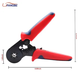 AWG23-7 Crimper Plier Kit Ferrule Ratcheting Alicate Clipar Wire Crimping Jaws Tool Alat Terminal HSC8