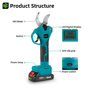 Sécateur électrique sans balais 45MM à 2 vitesses, outil de jardin rechargeable sans fil pour branche d'arbre, pour <span class=keywords><strong>batterie</strong></span> <span class=keywords><strong>Makita</strong></span> - Product Image 3