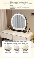 Coiffeuse de maquillage, table à maquillage, table de maquillage, meubles de chambre à coucher en bois, tiroirs de rangement, ensemble de coiffeuse élégant pour la maison, décoration