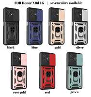 Étui pour Honor X8D 4G avec support magnétique, coque de protection pour appareil photo coulissant, coque de téléphone antichoc