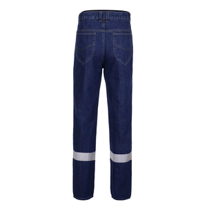 กางเกงช่างผู้ชาย กางเกงยีนส์เดนิม กางเกงยีนส์สะท้อนแสง กางเกงคาร์โก้แบบปกติสั่งทำพิเศษสำหรับผู้ชาย - Product Image 2