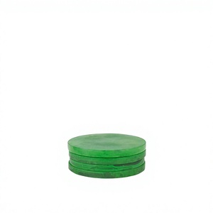 Best Quality Eco-Friendly Customizable Resin Coaster <b>Mats</b> <b>Green</b> Non-Slip <b>Table</b> Pads Solid Design Decorative Accessories Custom - Product Image 1